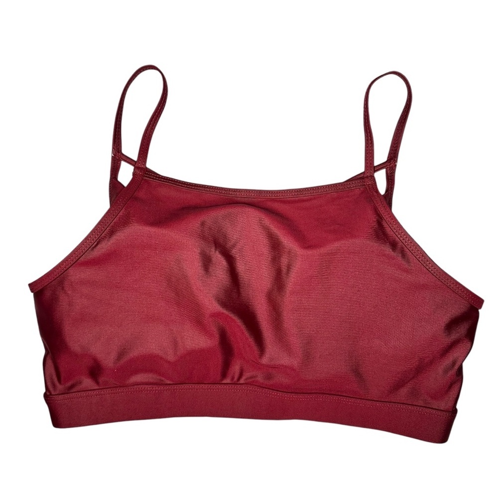 Mono B Women’s Maroon Sports Bra Top – Size Large - Picture 2 of 8